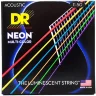 Струни DR NMCA-11 Neon Multi-Color Acoustic Custom Light 11-50