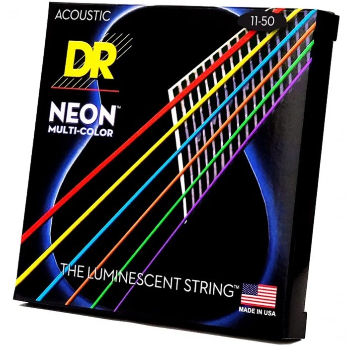 DR NMCA-11 Neon Multi-Color Acoustic Custom Light 11-50