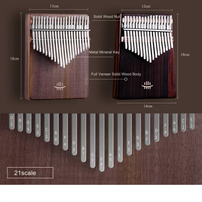 Hluru KC21 Rosewood (21 нота, червоне дерево)