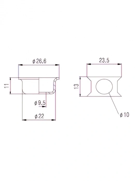 Paxphil HJ009 Recessed Jack Plate (Chrome)