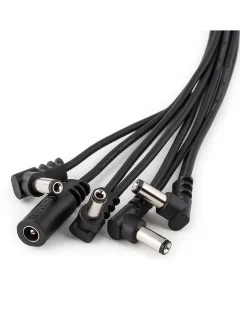 RockCable Flat Daisy Chain Cable 8 Outputs angled