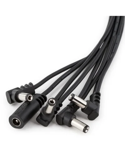 Кабель для живлення RockCable Flat Daisy Chain Cable 8 Outputs angled
