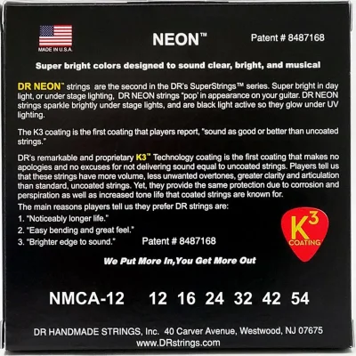 Струни DR NMCA-12 Neon Multi-Color Acoustic Light 12-54