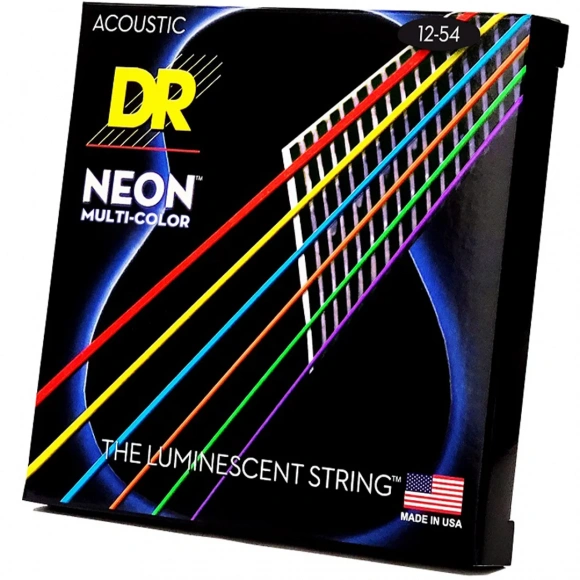 Струны DR NMCA-12 Neon Multi-Color Acoustic Light 12-54 Струны DR NMCA-12 Neon Multi-Color Acoustic Light 12-54