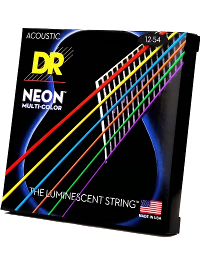 Струни DR NMCA-12 Neon Multi-Color Acoustic Light 12-54