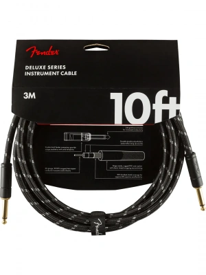 Fender Cable Deluxe Series 10&#039; Black Tweed