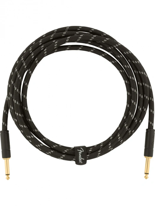 Fender Cable Deluxe Series 10' Black Tweed