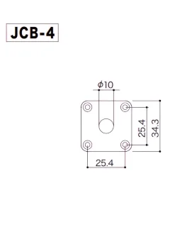 Gotoh JCB-4 GG Jack Cover (Gold)