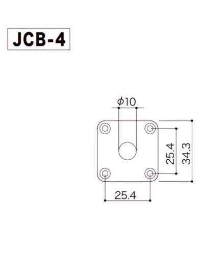 Роз'єм-планка Gotoh JCB-4 GG Jack Cover (Gold)