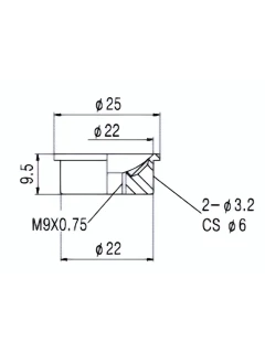 Paxphil HJ010 Jack Plate for Telecaster (Chrome)