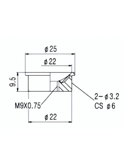 Роз'єм-планка Paxphil HJ010 Jack Plate for Telecaster (Chrome)