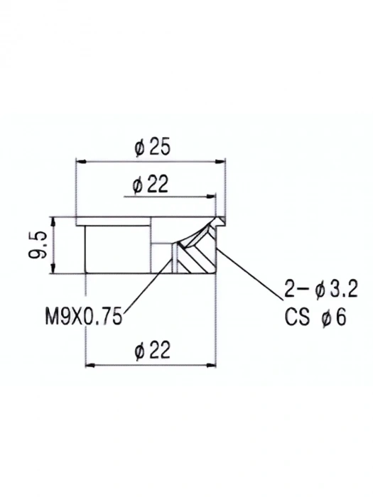 Paxphil HJ010 Jack Plate for Telecaster (Chrome)