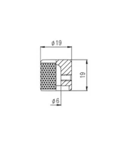 Ручка для потенціометра Paxphil NS004 Dome Control Knob Screw Type (Chrome)