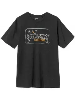 Gibson Custom Logo T-Shirt Gray Large