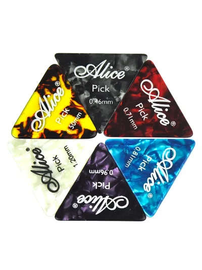 Медіатор Alice AP-L Colorful Celluloid Equilateral Triangle (0.46, 0.71, 0.81, 0.96, 1.20, 1.50 mm)