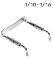 Тримач підборіддя Overtone Violin Chinrest Bracket CB 1/10-1/16 Silver