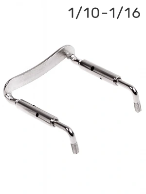 Overtone Violin Chinrest Bracket CB 1/10-1/16 Silver
