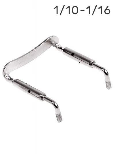 Тримач підборіддя Overtone Violin Chinrest Bracket CB 1/10-1/16 Silver