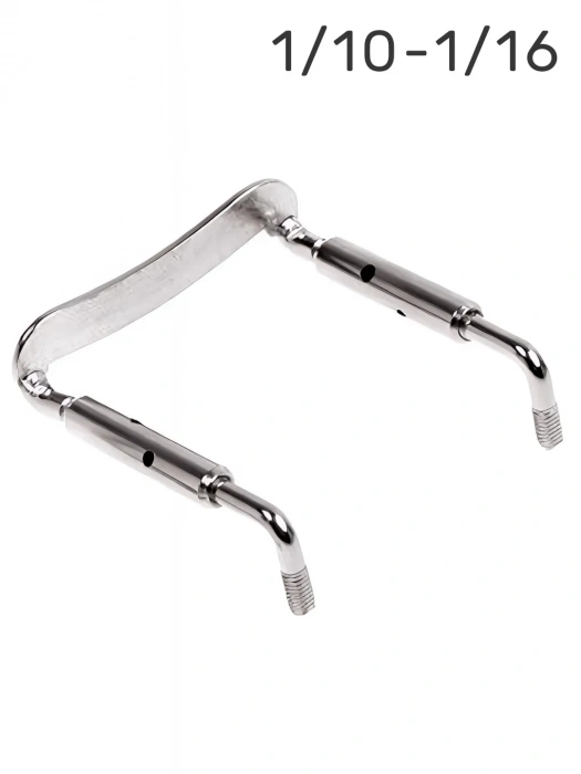 Тримач підборіддя Тримач підборіддя Overtone Violin Chinrest Bracket CB 1/10-1/16 Silver