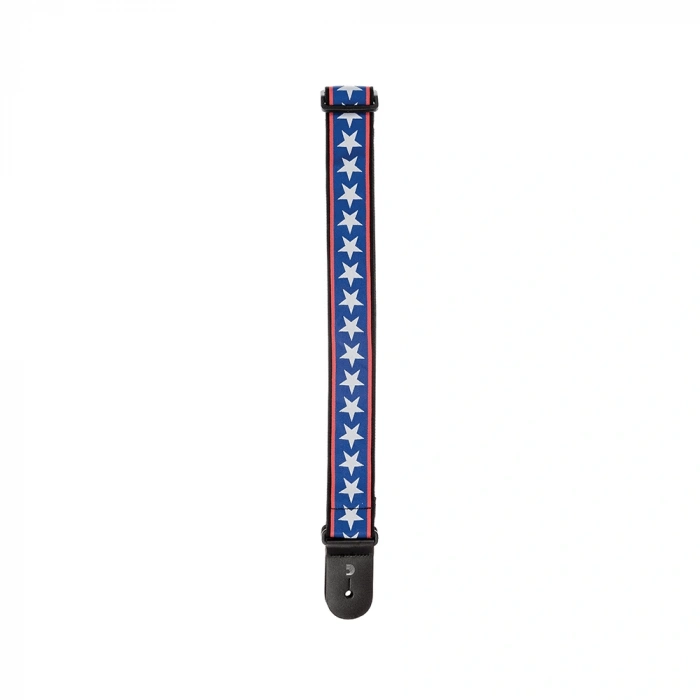 D'Addario 50A10 Nylon Woven Guitar Strap (Stars And Stripes)