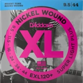 D'Addario EXL120+ XL Nickel Wound Super Light Plus 9.5-44 D'Addario EXL120+ XL Nickel Wound Super Light Plus 9.5-44
