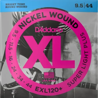 D'Addario EXL120+ XL Nickel Wound Super Light Plus 9.5-44