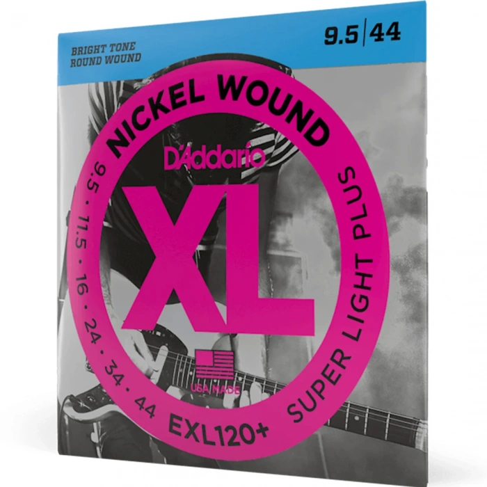 D'Addario EXL120+ XL Nickel Wound Super Light Plus 9.5-44