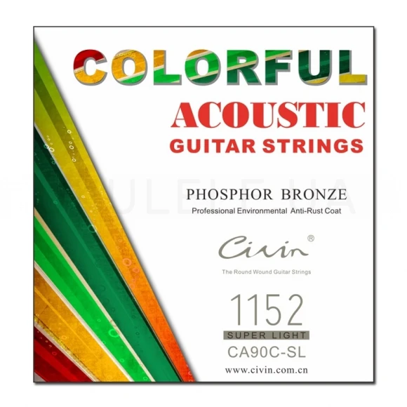 Струны Civin CA90С SL Phosphor Bronze Super Light Color (American Imported) 11/52