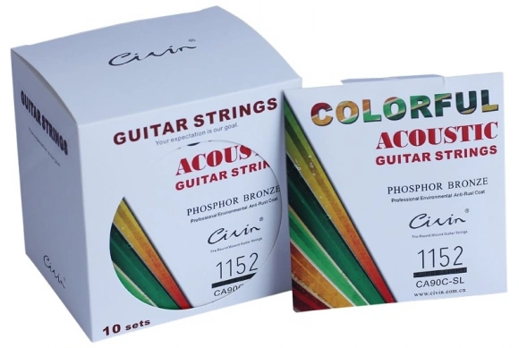 Струни Civin CA90С SL Phosphor Bronze Super Light Color (American Imported) 11/52 Струни Civin CA90С SL Phosphor Bronze Super Light Color (American Imported) 11/52