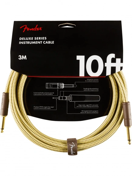 Кабель Fender Cable Deluxe Series 10' Tweed