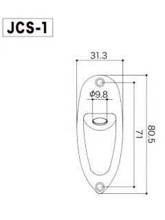 Gotoh JCS-1 B Jack Cover (Black)