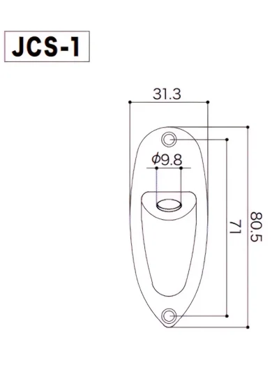 Роз'єм-планка Gotoh JCS-1 B Jack Cover (Black)