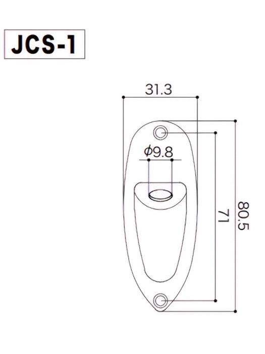 Gotoh JCS-1 B Jack Cover (Black)