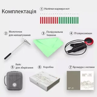 Hluru KC21 Zambian Padauk (21 нота, замбійський падук)