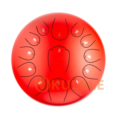 Hluru Huashu THL13-12 Red 12&quot; (30см) 13 нот Tongue Drum Carbon Steel