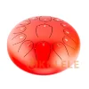 Глюкофон Hluru Huashu THL13-12 Red 12" (30см) 13 нот Tongue Drum Carbon Steel