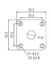 Роз'єм-планка Paxphil HJ015 Jack Plate (Chrome)