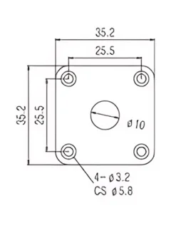 Paxphil HJ015 Jack Plate (Chrome)