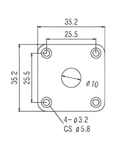 Роз'єм-планка Paxphil HJ015 Jack Plate (Chrome)