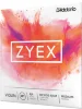Струни для скрипки D'Addario DZ310S 4/4M Zyex Violin String Set 4/4 Medium Tension (Silver D)