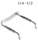 Тримач підборіддя Overtone Violin Chinrest Bracket CB 1/4-1/2 Silver