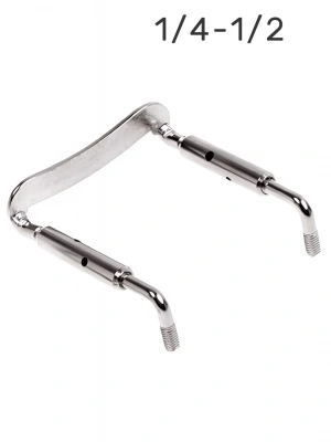 Overtone Violin Chinrest Bracket CB 1/4-1/2 Silver