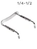 Тримач підборіддя Overtone Violin Chinrest Bracket CB 1/4-1/2 Silver