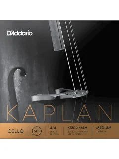 D'Addario KS510 4/4M Kaplan Cello String Set 4/4 Scale Medium Tension