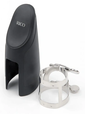 D'Addario RCL1N Rico Ligature &amp; Cap for Bb Clarinet Nickel-Plated