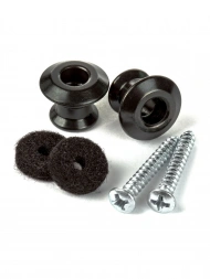 Dunlop 2PSLS033BK Straplok Dual Design Strap Button Set - Black Dunlop 2PSLS033BK Straplok Dual Design Strap Button Set - Black