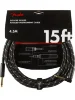Інструментальний кабель Fender Cable Deluxe Series 15' Angled Black Tweed