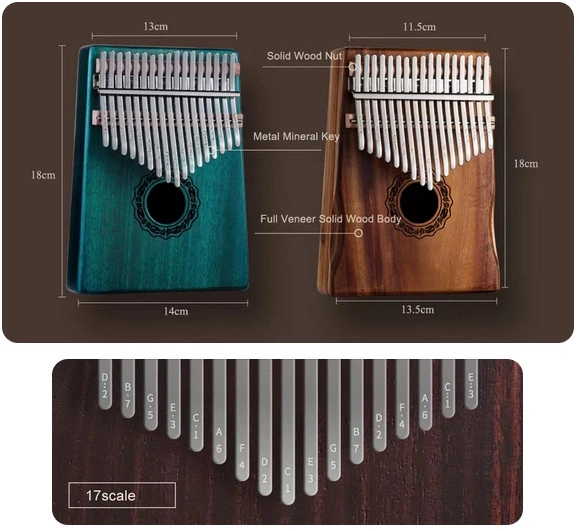 Калимба Калимба Hluru KD17 Koa (17 нот, акация)