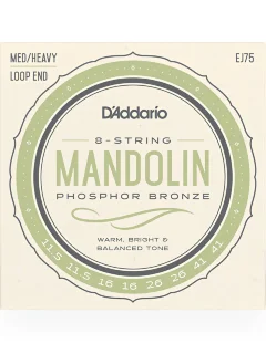 D'Addario EJ75 Mandolin Phosphor Bronze Medium/Heavy (11.5-41)