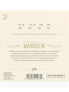 D'Addario EJ75 Mandolin Phosphor Bronze Medium/Heavy (11.5-41)